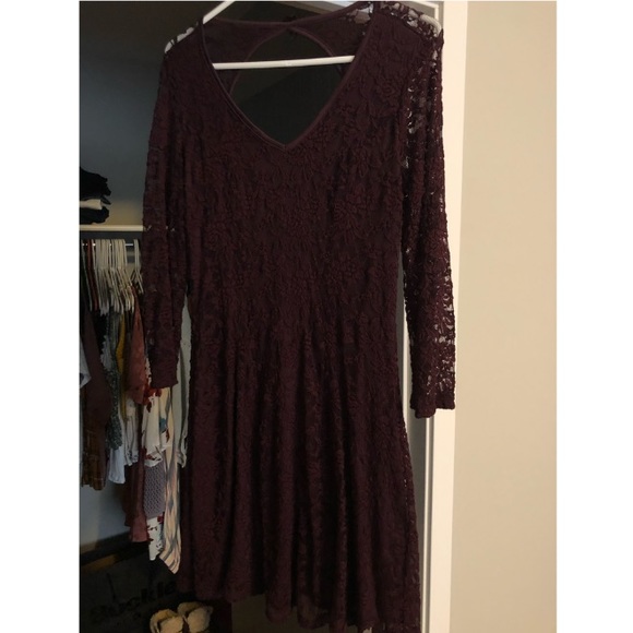 other Dresses & Skirts - Burgundy lace dress, Small